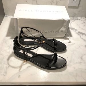 STELLA McCARTNEY | Black Strappy Sandals | Size 10 US 40 EU